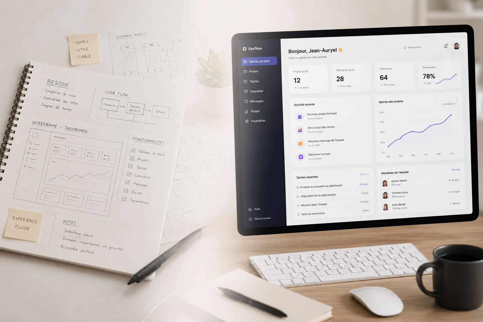 Du besoin utilisateur au produit digital final
